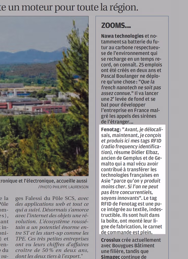 “Rousset, terre d’entreprises” dans La Provence